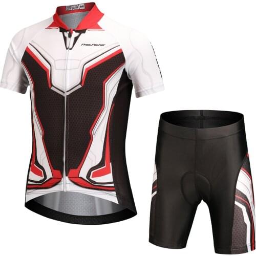 Boys Cycling Suits Cycling Jersey Tops Pants Short Sleeve Tights Half Shorts MTB Road Bike Children Riding Wear Summer Outdoor