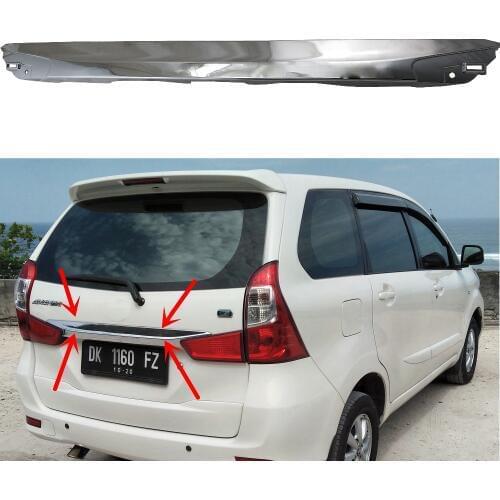 High-quality ABS Chrome plated Rear Trunk Lid Cover Trim For Toyota Daihatsu Xenia Avanza 2016 Car-styling