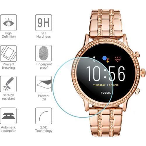 For Fossil Women Gen 5 Julianna Screen Protector Tempered Glass for Fossil Women Gen 5 Smartwatch