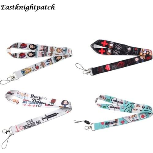 12pcs/lot E2815 Cartoon Lanyard for Key Phones USB Flash Drives Keys Keychains ID Card Name Tag Badge Holders Rope