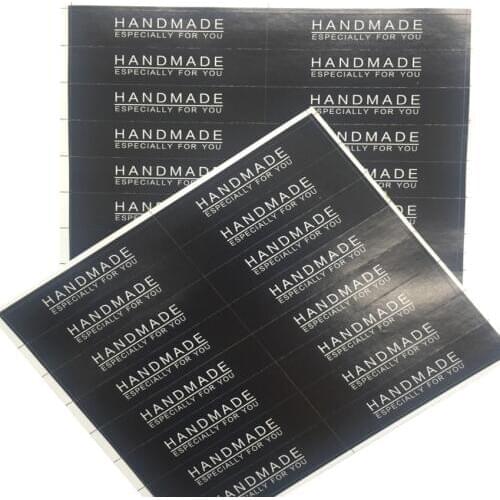 160 Pcs/lot HANDMAND Black long Shape Seal Stickers Paste Cake Decoration Gift Box Packing