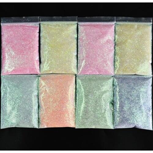20g Ultra-Thin Nail Art Chunky Glitter Sequins Transparent Iridescent Irregular Slices Paillette Mermaid Cosmetic DIY Flakes