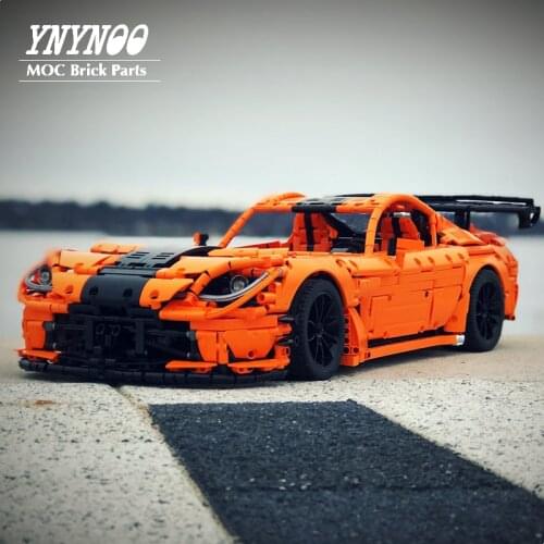3126Pcs Dodge Viper ACR MOC-13655 Drived by Double Electric RC Race Buggy Motors Sports Car MOC Building Blocks Bricks DIY Toys