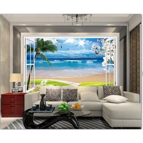 3d wallpaper custom mural non-woven 3d room wallpaper 3d mural natural scenery outside the window photo 3d wall murals wallpaper
