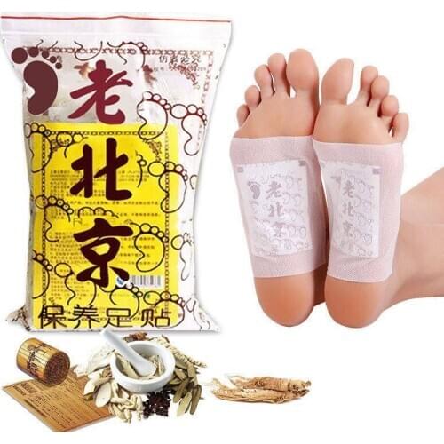 Artemisia Argyi Detox Foot Patches Pads Toxins Feet Slimming Cleansing Herbal Body Health Adhesive Pads 50Pcs Bulk