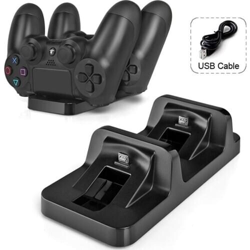 Base Gamepad Charger Dock Station Controller Charging Stand Support For Sony PS4 Play Station Playstation PS 4 Game Console