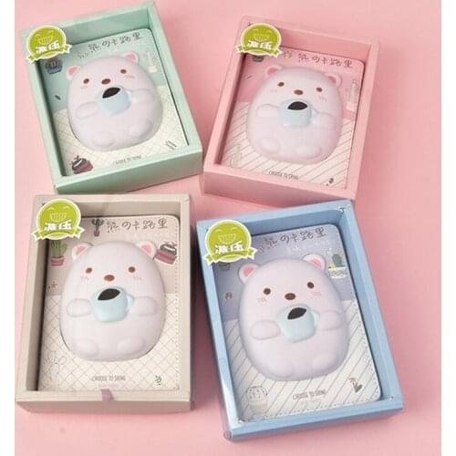 Slow Rebound Stress Relief Notebook Cartoon Decompression Notepad Diary Book 32K Student Diary School Supplies Notebook