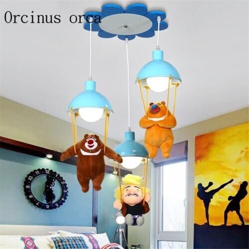 Kindergarten decorative lights cartoon children Pendant LED chandelier boys and girls bedroom lighting Postage free