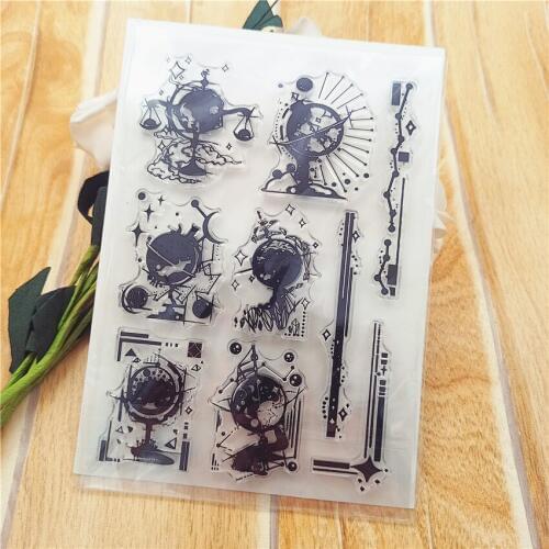 11*16CM Hot selling globe seal transparent clear stamp silicone seal roller stamp DIY scrapbook album / card production