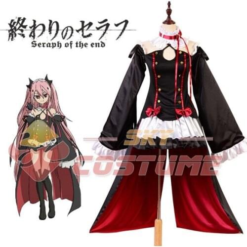 Seraph of the End Cosplay Vampires Krul Tepes Anime Cosplay Costume Uniform Halloween Carnival Full Sets