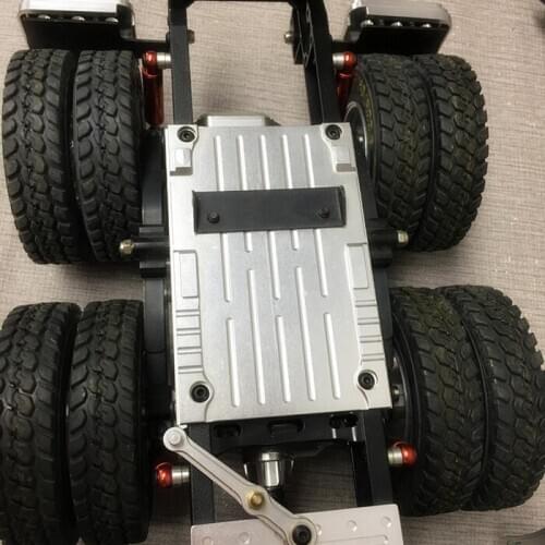 KYX CNC Metal Coupler Base Bracket Upgrade Part Accessories for 1/14 RC Trucks Tractor Tamiya Scania