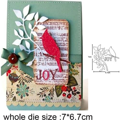 Bird Sits on Branches Metal Cutting Dies for 2020 New Stencils dies DIY Scrapbooking dies Embossing Album Card Making Craft dies