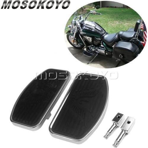 Motorcycle Front Passenger Foot Rests For Honda Shadow VT400 VT750 2004-2011 2012 Rider Floorboards Foot Pegs Pedal Footboards