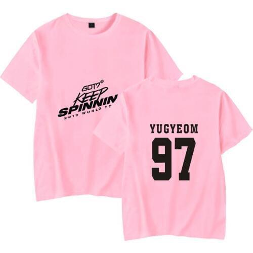 Aikooki Newest Korea NCT 127 T shirt Men/Women Summer Fashion Round Neck loose Casual Pink T-Shirt Print NCT 127 Hip Hop T shirt