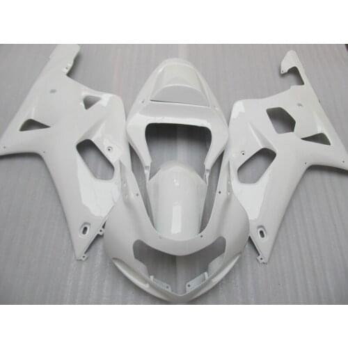 High quality plastic fairing kit for Suzuki SRAD GSXR600 01 02 03 GSXR 750 2001 2002 2003 white fairings set WO03