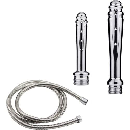 Enema Cleaning Butt Plug Flusher Shower Vaginal Cleaner Colonic Douche System Stainless Steel Insert Washing Personal Tools