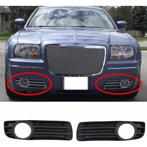 Front Bumper Fog Light Driving Lamp Trim Cover 4805930AA 4805931AA for Chrysler 300 2005-2010