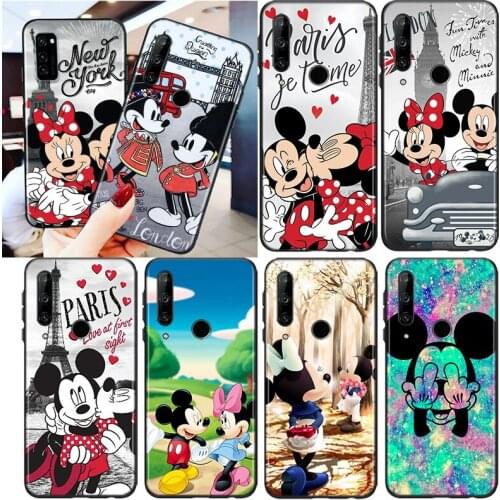 Mickey Minne Have Fun For Honor 8S 8C 8X MAX 8A 8 7S 7A 7C Play 3E Prime Pro 2020 2019 Silicone Black Phone Case