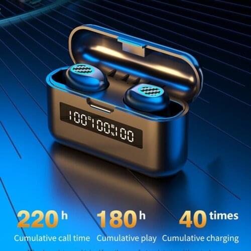 R7 Bluetooth Earphones TWS Wireless Headphones Heavy Bass Headset with 1200mAh Charging Box Sports Earbuds Fone de Ouvido