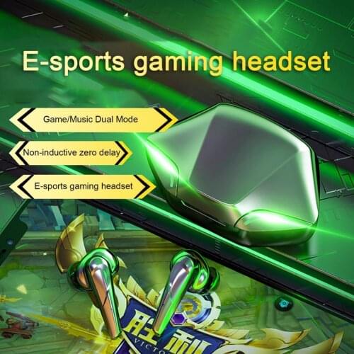 New Design TWS Bluetooth-compatible 5.1 Earphones HiFi Stereo Sound Mini Low Delay Wireless In-ear Earbuds for E-sports Game