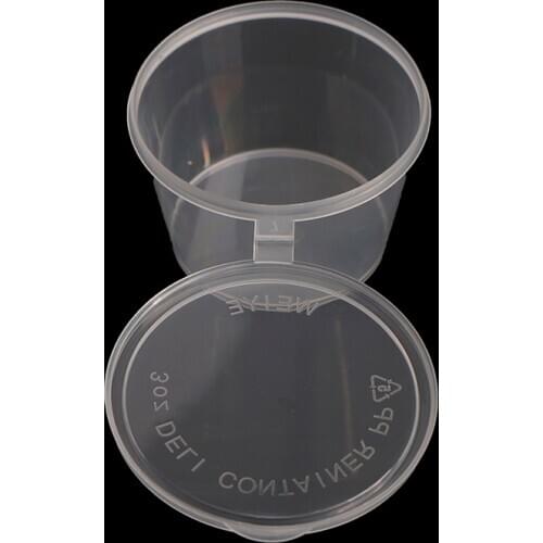 10Pcs Wholesale Clear Food Small Sauce Containers Package Box&Lid Portable Disposable Portable Plastic Cups
