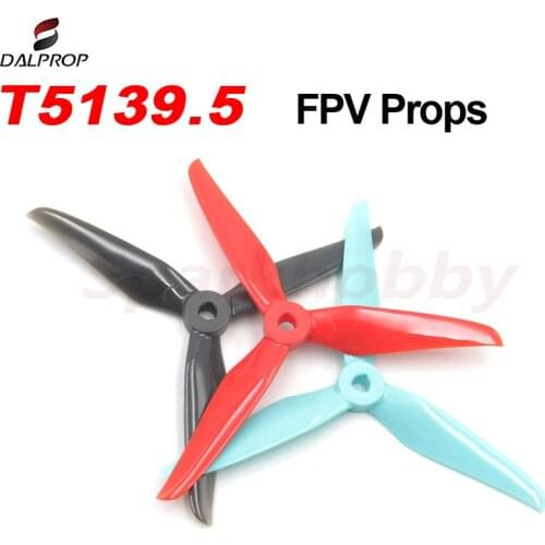 2 Pairs New DALPROP CYCLONE T5139.5 2CW 2CCW 5.1inch 3 Blade Propeller 5mm POPO With High Efficiency For FPV Crossing Machine RC