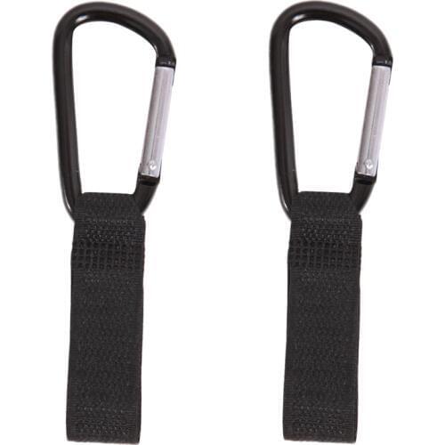 2Pcs/set Universal Hanging Hooks Buggy Mummy Pram Pushchair Carabiner Stroller Hook Shopping Bag New Baby Stroller Accessories