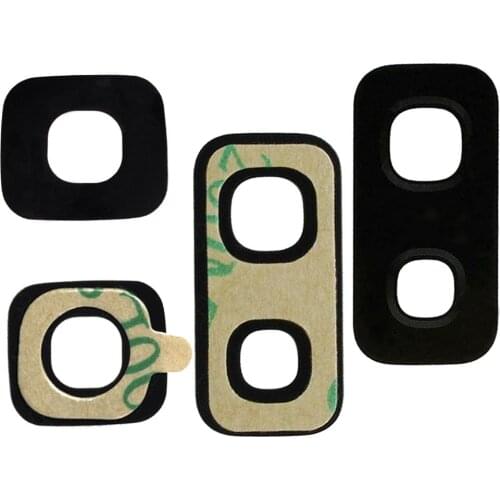 2PCS/ Lot For Samsung Galaxy S5 S6 S7 edge S8 S9 S10 Plus Note 8 9 Back Camera Glass Lens Cover Replacement Parts with Adhesive