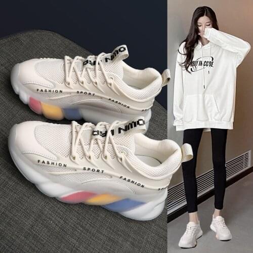 2021 Women Sport Shoes Breathable Mesh men Sports Shoes for Students Casual Running Sneakers Boys Run Shoes 36-46