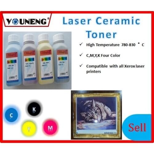 800 degree high temperature color ceramic toner powder Compatible For Ricoh and Xerox model vitrotype Print
