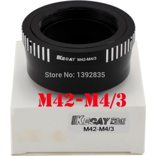 Kecay M42-M4/3 lens adapter M42 Lens to for Micro 4/3 Mount Adapter GF1 GF2 GF3 G2 G3 GH2 E-P3 P2 PL3 PM1-Black+Sliver