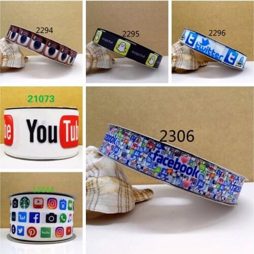 Free shipping 50 yard cartoon printed grosgrain ribbon 21073