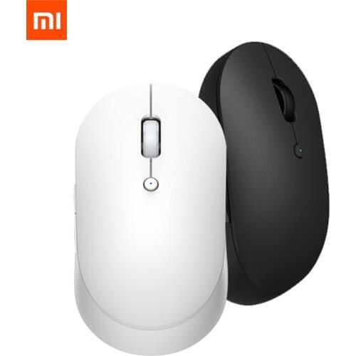 Orignial Xiaomi Mi Wireless Dual-Mode Mouse Silent Ergonomic Bluetooth USB Side buttons Protable Mini Wireless Mice for Laptop