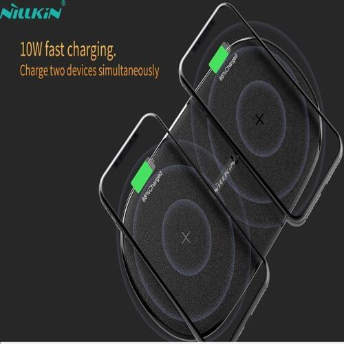NILLKIN 10W Dual Wireless Charger for iPhone X XS Max /XS/8/8 Plus Qi Fast Wireless Charger For Samsung Galaxy S8/Note 8/S9