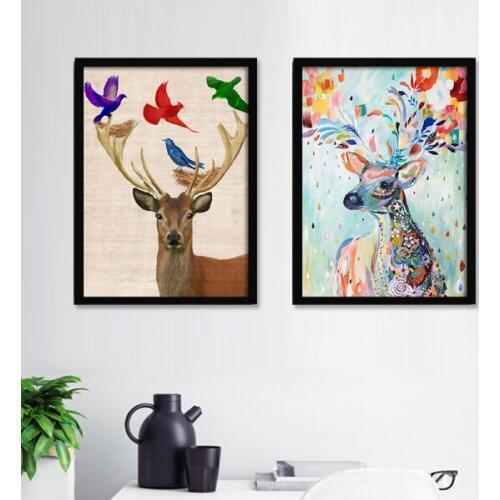 Color Forest Creative Hanging Painting 33*43cm Modern Minimalist Small Mural Living Room Bedroom Home Decoration Painting