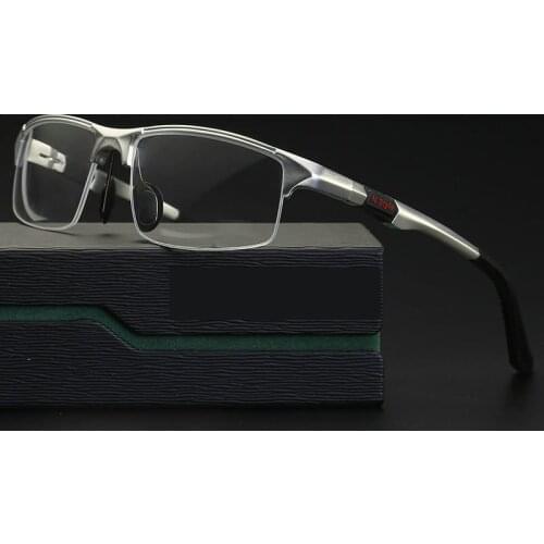 2019 Aluminum Magnesium Transition Photochromic Reading Glasses for Men Hyperopia Presbyopia with Diopters Presbyopia Glasses NX