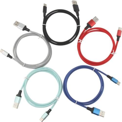 Micro USB Cable Type C Charger Phone Cables for iPhone 11 X Samsung Huawei Xiaomi mi9 Fast Charging 1m Cord Type-C Wire 100pcs
