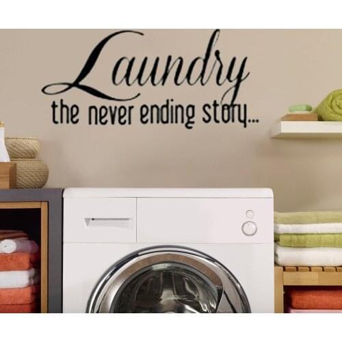 Buy Laundry Room the Never Ending Story Wall Quote Wall Decals Vinyl Wall Sticker Art Wall Stickers Vinyl Removable FK-158
