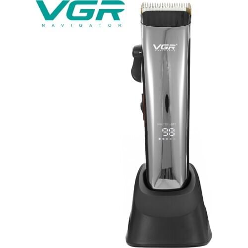 VGR 166 hair trimmer rechargeable hair clipper 10W powerful clipper LCD display haircut machine