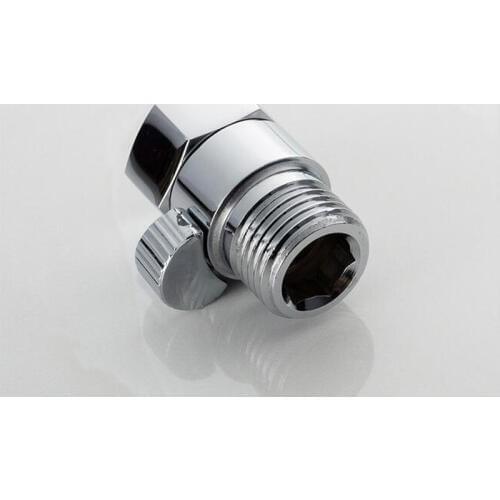 G 1/2 Copper Shower Head Shut-Off Valve Quick Open Adapter Valve Flow Regulator Stop Switch For Shower Head Hand Bidet Sprayer