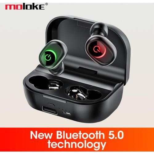 Moloke M5 tws wireless bluetooth headset 5.0 mini running waterproof invisible headset true wireless headset
