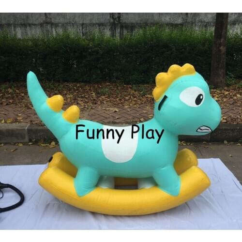 Free shipping PVC inflatable riding Dinosaurs, childrens inflatable rocking horse unicorn, can be used on land and water