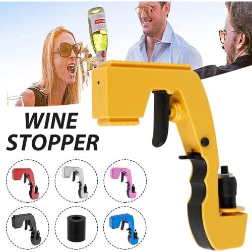 Champagne Wine Sprayer Pistol Beer Bottle Durable Spray gun Zinc Alloy Version stopper Ejector Pop it Kitchen Bar Tools