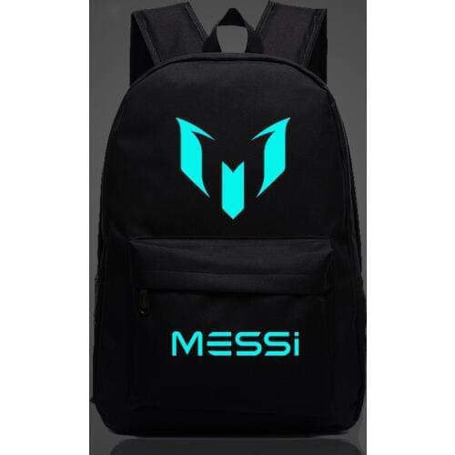 Hot Barcelona Messi LOGO Sports Backpackers Shoulder Bag Multicolor Men and Women Academy Wind Travelling Soccer Bags New