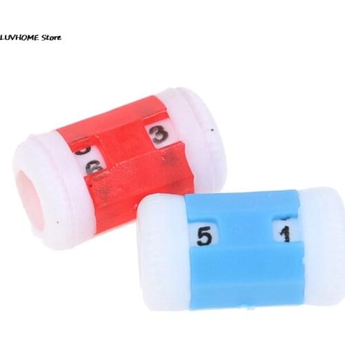 Practical New Mini Row Counter Stitch Marker Tally Plastic Knitting Lines Number Calculator