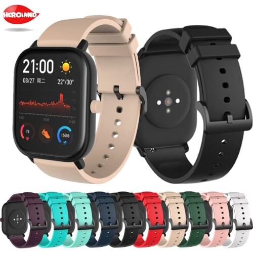 Wrist Strap For Amazfit GTS/GTS 2 Mini 2E Silicone Band For Huami Amazfit BIP S U Pro POP Pro Zepp E Strap Replacement Bracelet