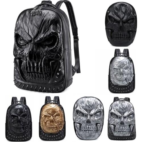 Mens Backpack Men Women Luxury School Backpack Large Capacity Laptop Bag Halloween skull backpack Male Travel Bags Mochila