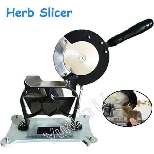 Manual Chinese Medicine Cutter Herb Slicer Thickness Adjustable Medicine Cutting Machine Stainless Steel Medicine Processor