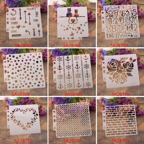 Tree Stencils Template Painting Scrapbooking Embossing Stamping Album Crafts DIY E56C