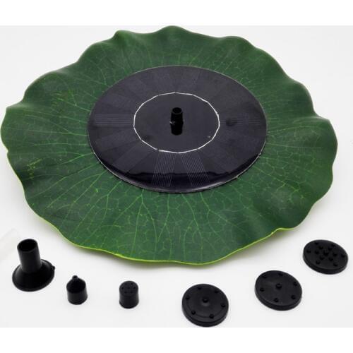 Small Simulation Lotus Fountain 200L/H DC Water Pump Solar Pond Fountain 7V 1.4W